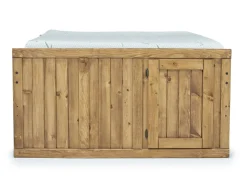 Young Pioneer Captain Bed W/ 4 Drawer Storage In Natural, Twin