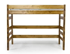 Young Pioneer Loft Bed In Cinnamon, Twin