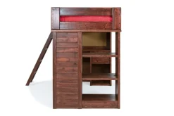 Young Pioneer Loft Bed In Cinnamon, Twin