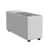 Zandara Outdoor Console W/ Cooler & Speaker In Beige