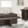 Zendex Coffee Table & End Table Set In Brown